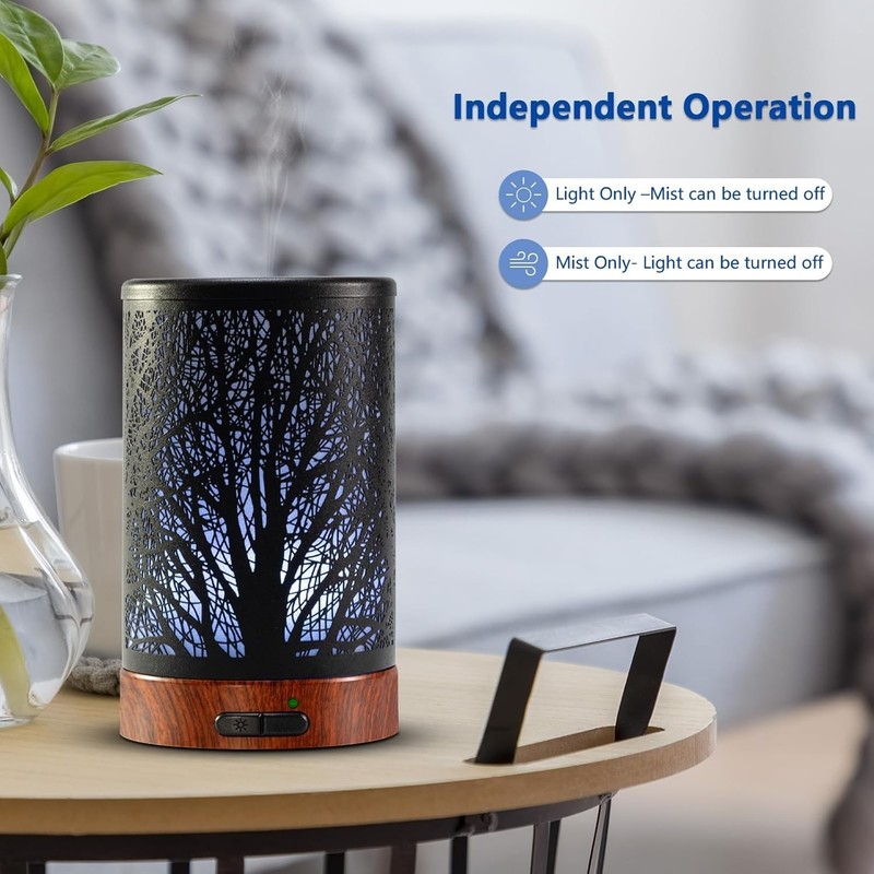 Compact 150ml Essential Oil Diffuser for Home, Office, Spa - Auto Shut-Off gallery