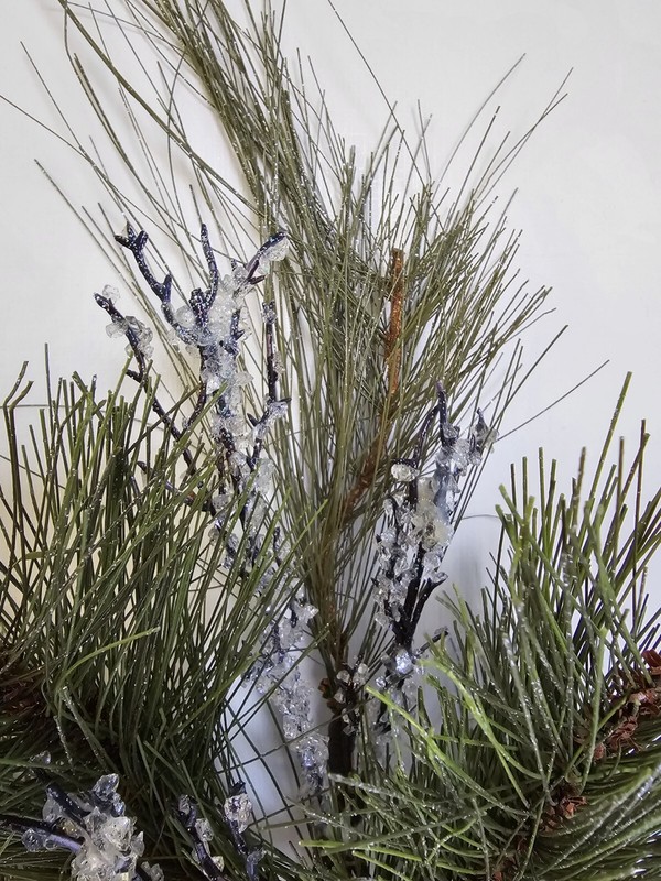 Artificial Pine Iced Twig Branch gallery