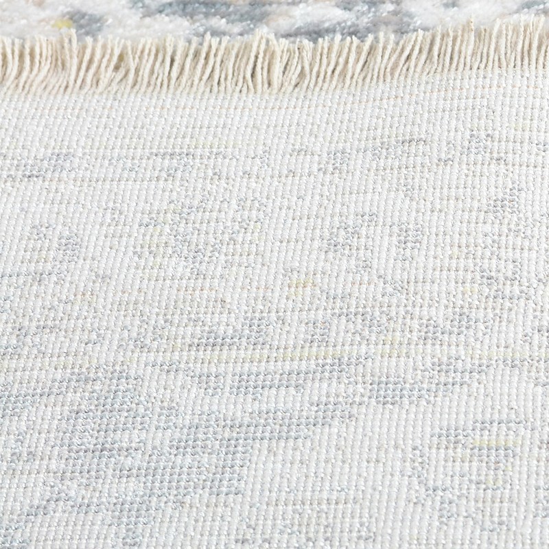 Machine Woven Crossweave Polyester 2'6''x9'10'' Runner Area Rug Oriental Cream gallery