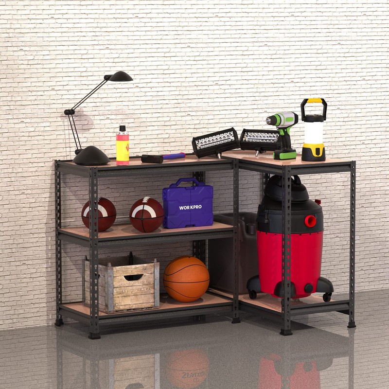 WORKPRO 10PACK 5-Tier Adjustable Heavy Duty Metal Storage Shelving Storage Rack gallery