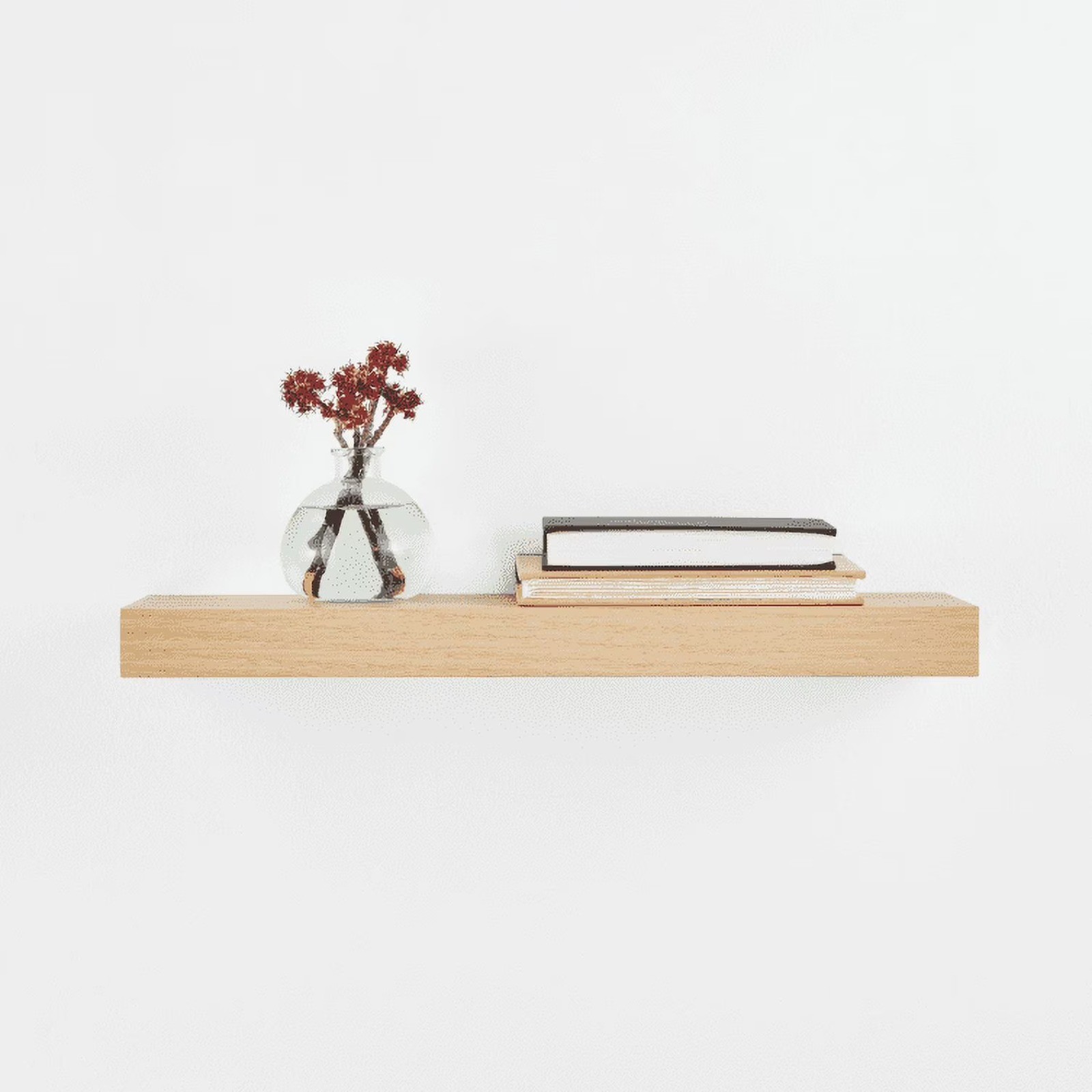 Natural 18" Wood Floating Shelf gallery