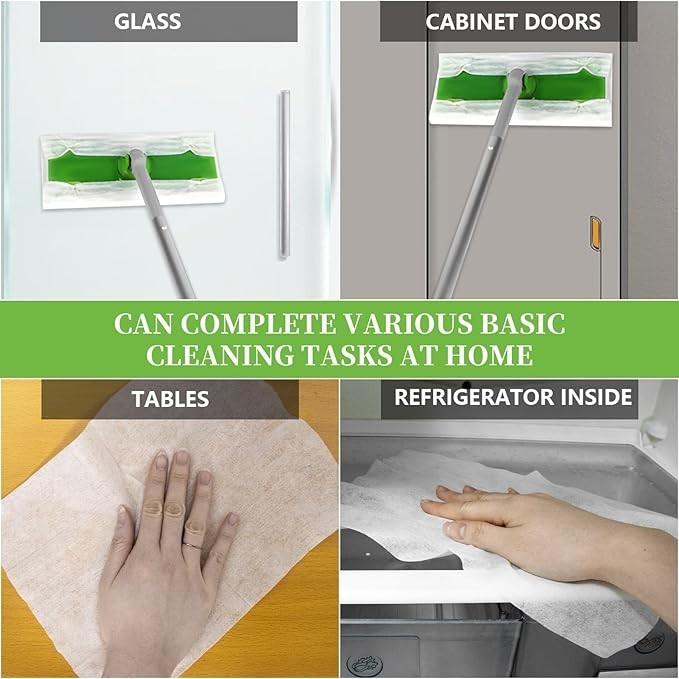 Dry Sweeping Cloths Disposable Mop Pads Refills Compatible with Swiffer 100 pcs gallery