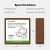 VIVOSUN 11Lbs 5000G Coco Coir Brick,100% Natural Organic Coconut PH Balance gallery