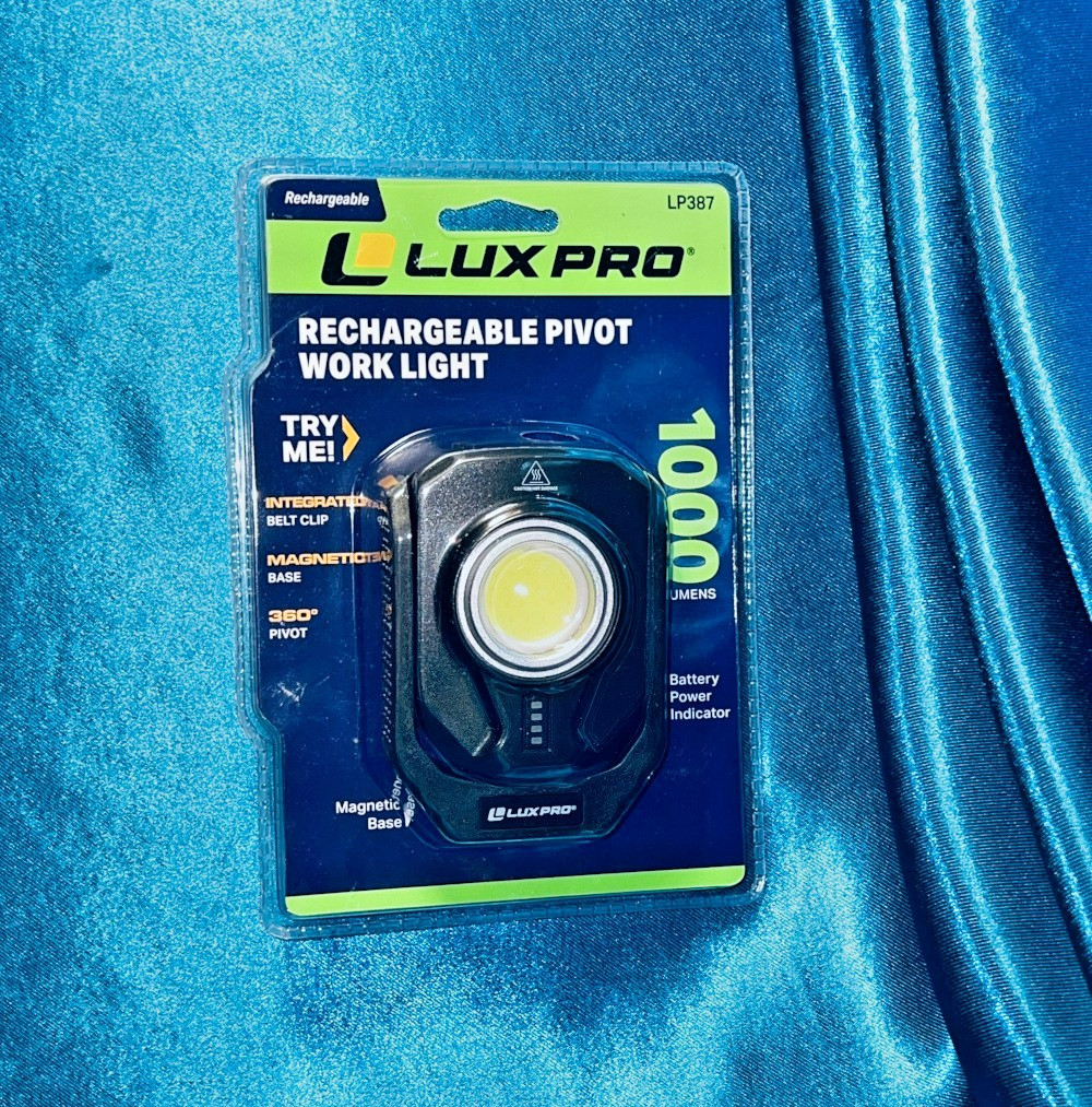LuxPro LP387 Rechargeable 360 Degrees Swivel Pivot Work Light - 1000 Lumens gallery