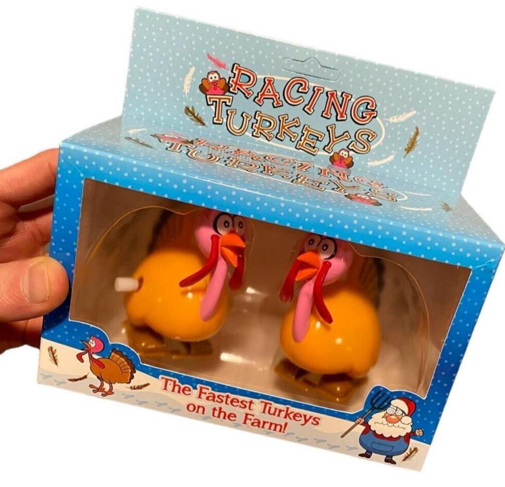 Racing Turkeys - What more can I say? ~ Hilarious Gag Wind Up Racing Toy Game gallery