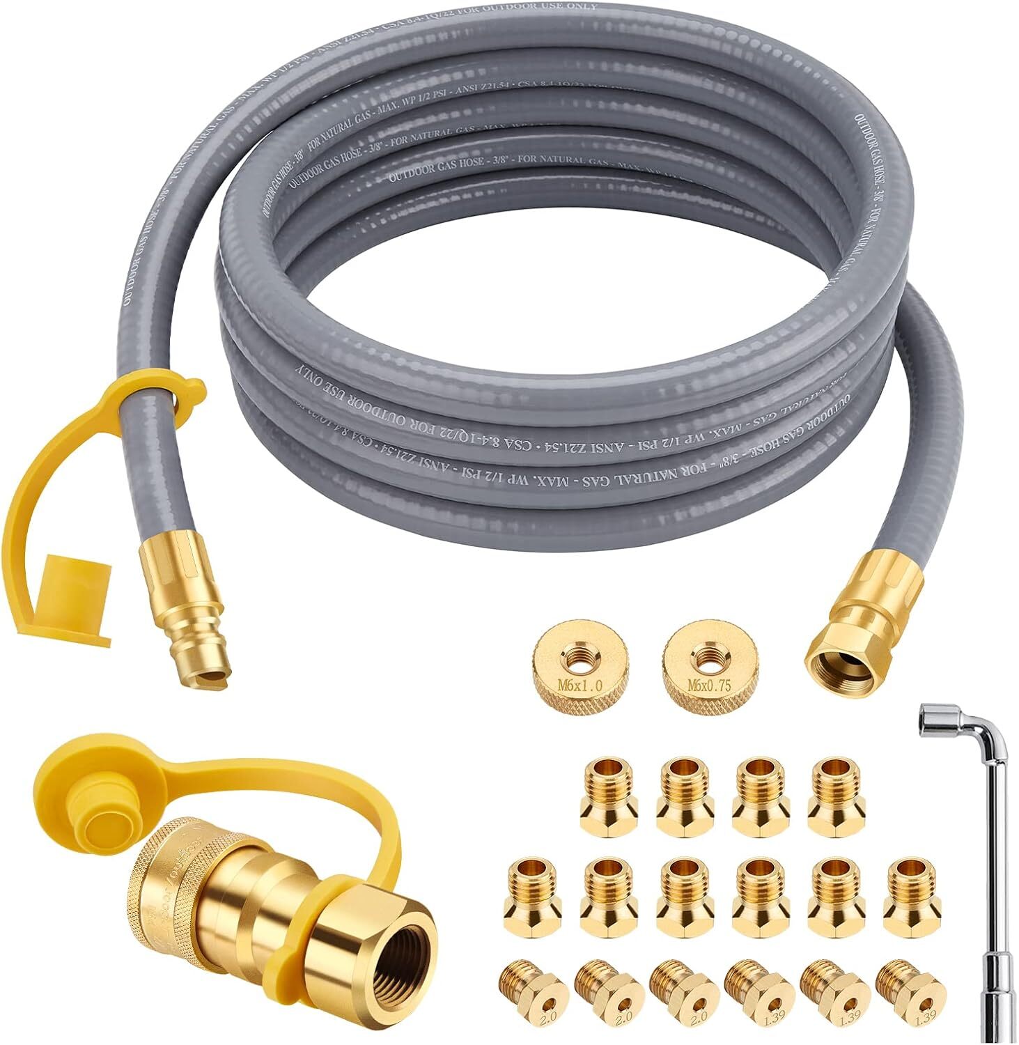 5249 Propane to Natural Gas Conversion Kit, 10FT 3/8 Inch Natural Gas Hose gallery
