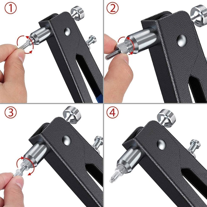 86pc Threaded Nut Rivet Gun M3-M8 Insert Tool Riveter Rivnut Setter Riveting Kit gallery