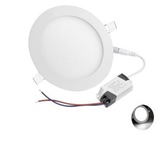 Recessed LED Ceiling Flat Lighting 6000-6500K Cool White 6 inch 12 Watt 10PCS