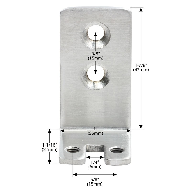 Sliding Barn Door Floor Wall Mount C Guide Adjustable Hardware Part gallery