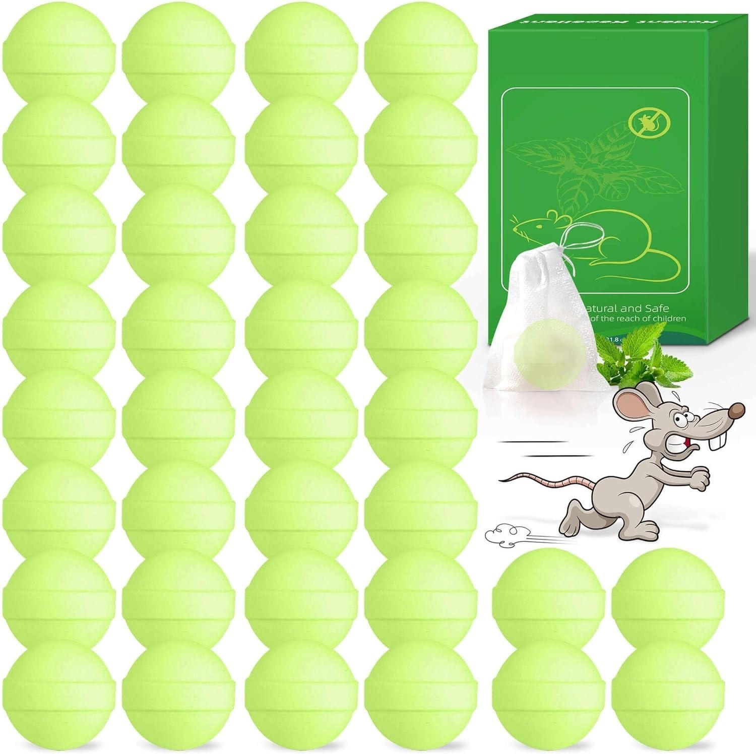 Natural Rodent Repellent Peppermint Sachets 24 Pack Mouse Mice Pest - US gallery