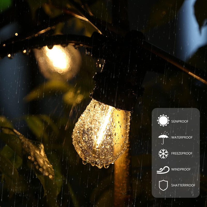 Shatterproof,Waterproof S14 String Light Bulbs,Led Patio Lights Outdoor Waterpro gallery