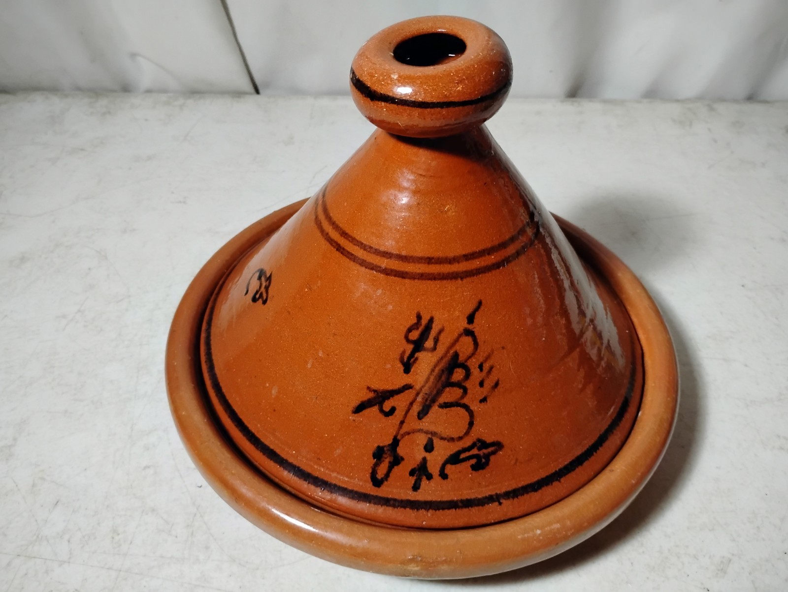 Handcrafted Genuine Vtg Moroccan Tagine Cook Pot 9” Tajine North African Cooking gallery