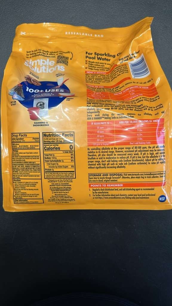 3 Pack - Arm & Hammer Pure Baking Soda, 13.5lbs. gallery