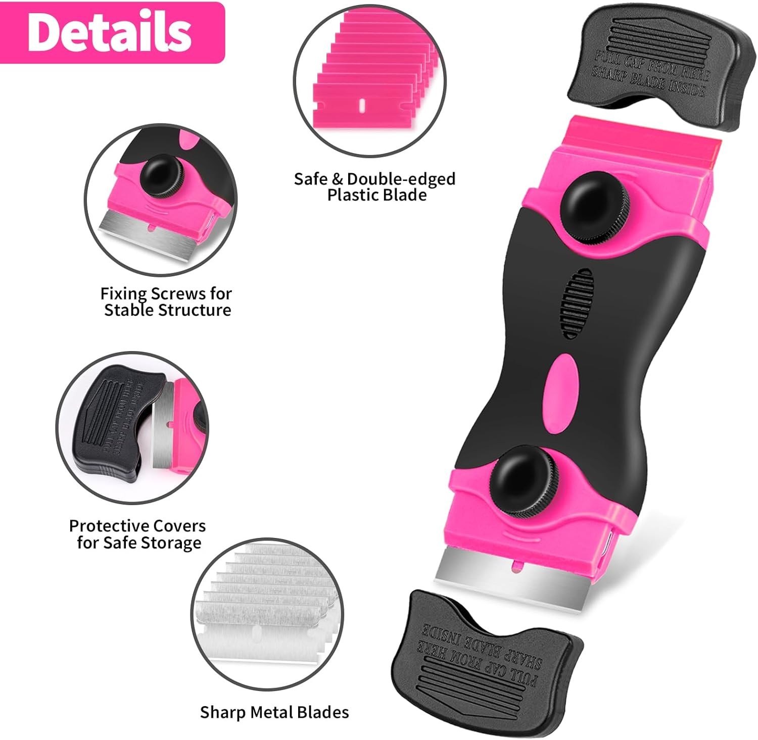 Razor Blade Scraper Tool Kit with 20 Blades for Glass Top Stove Cleaning gallery