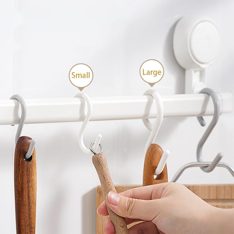 Mt.Jun 6-Pack Secure & Quiet Plastic S Large (3.5inch), White - 6 Count gallery