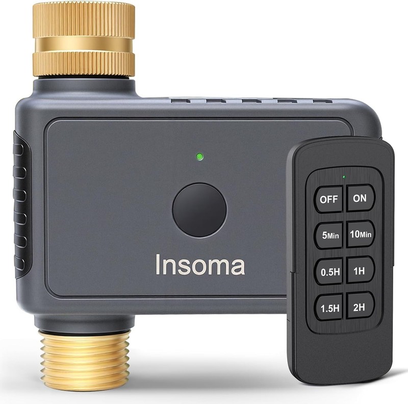 Remote Sprinkler Timer Brass Inlet & Outlet 120 Min Water Control Waterproof gallery