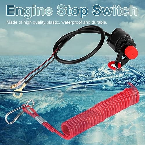 Pissente 2PCS Universal Engine Kill Switch with Safety Lanyard for ATV, gallery