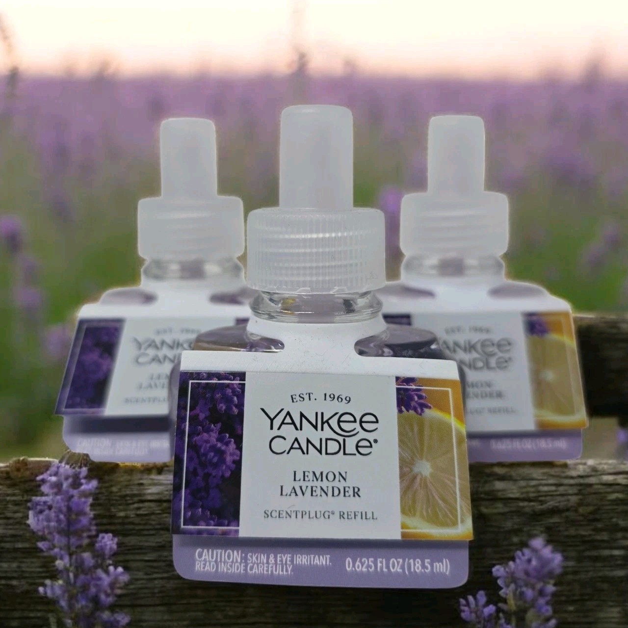 Yankee Candle 3 LEMON LAVENDER ScentPlug Diffuser Refills Plugin FREE SHIP gallery