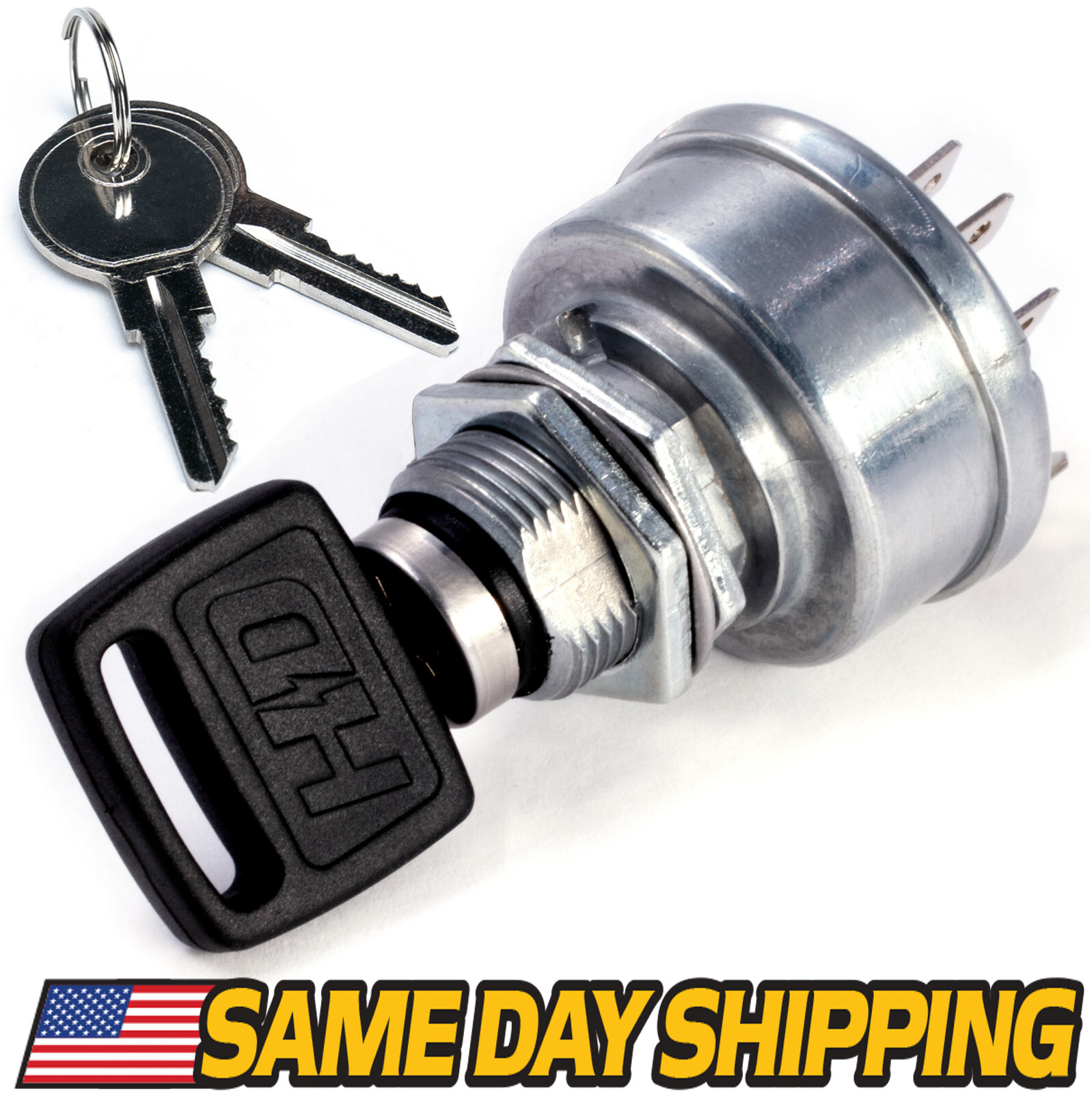 Ignition Switch Key Switch Fits John Deere EZ-Trak Z225 Z235 Z245 Z255 w/ 2 Keys gallery