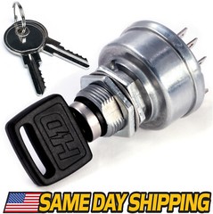 Ignition Switch Key Switch Fits John Deere EZ-Trak Z225 Z235 Z245 Z255 w/ 2 Keys