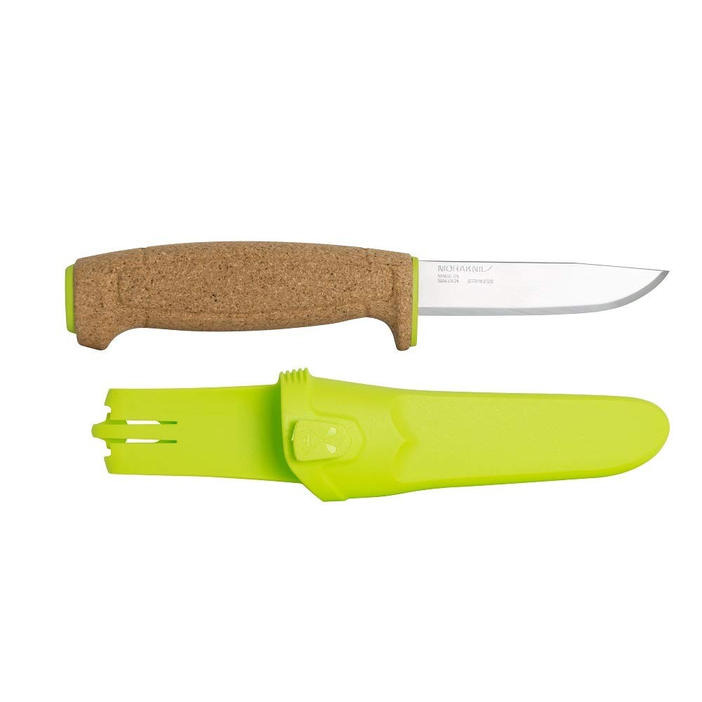 Morakniv Floating Fixed-Blade Fine Edged Stainless Steel Knife Green 13686 NEW gallery
