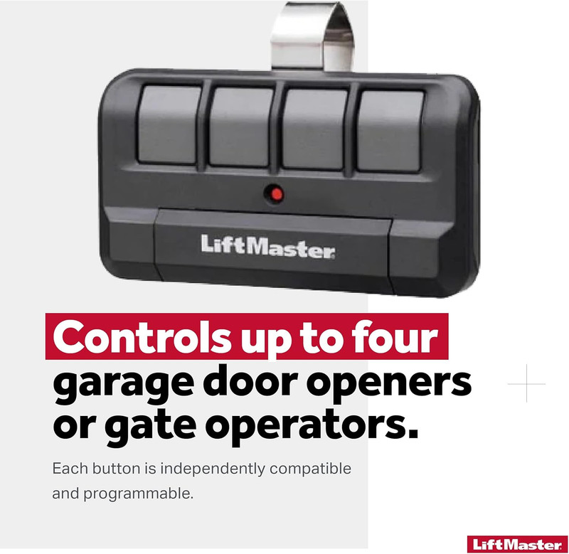 894LT 4-Button Learning Garage Door Opener Remote Control - with Visor Clip - Us gallery