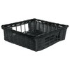 HUBERT Basket Black Square - 18" L x 18" W x 5 1/2 H gallery