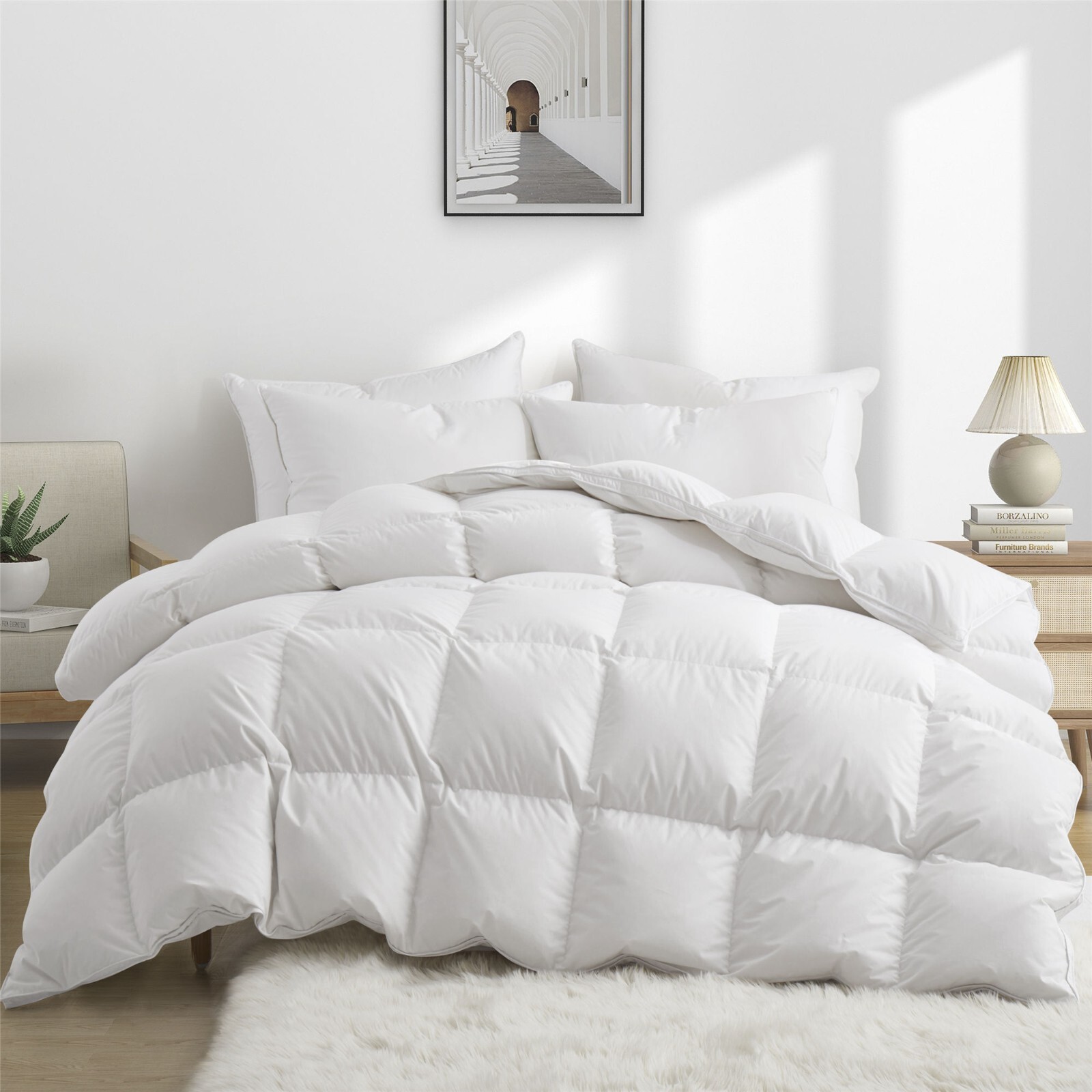 Puredown Hotel Super Fluffy Extra Warm Goose Down Comforter 800 Fill Power gallery