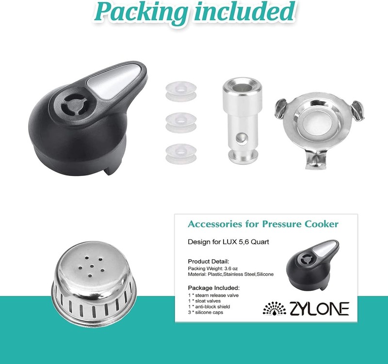 Durable Steam Release Handle & Float Valve Set for Instant Pot Pressure Cookers gallery