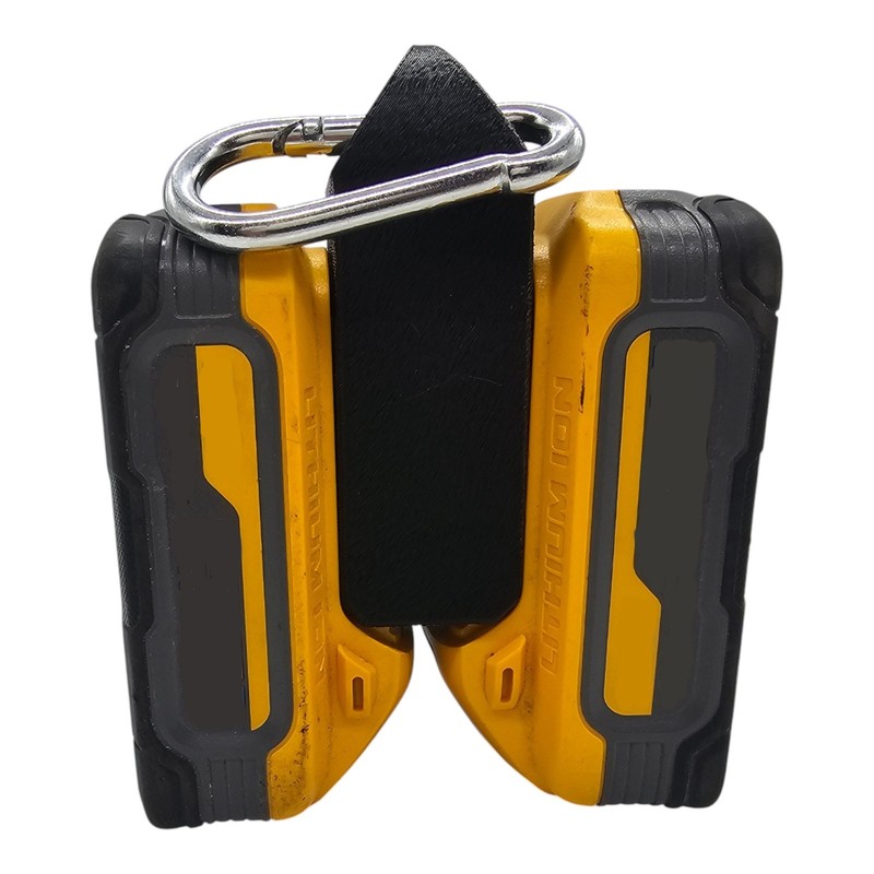 Mini Carrier Compact 20V Battery Holder for DeWalt w/ Carabiner Clip gallery