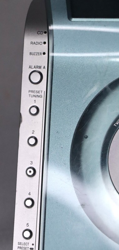 Sony Dream Machine Alarm Clock CD Player Radio ICF-CD855V - Tested. Great Sound gallery