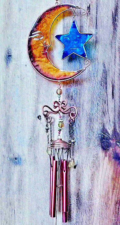 Celestial Metal/Acrylic Windchime 23"L gallery