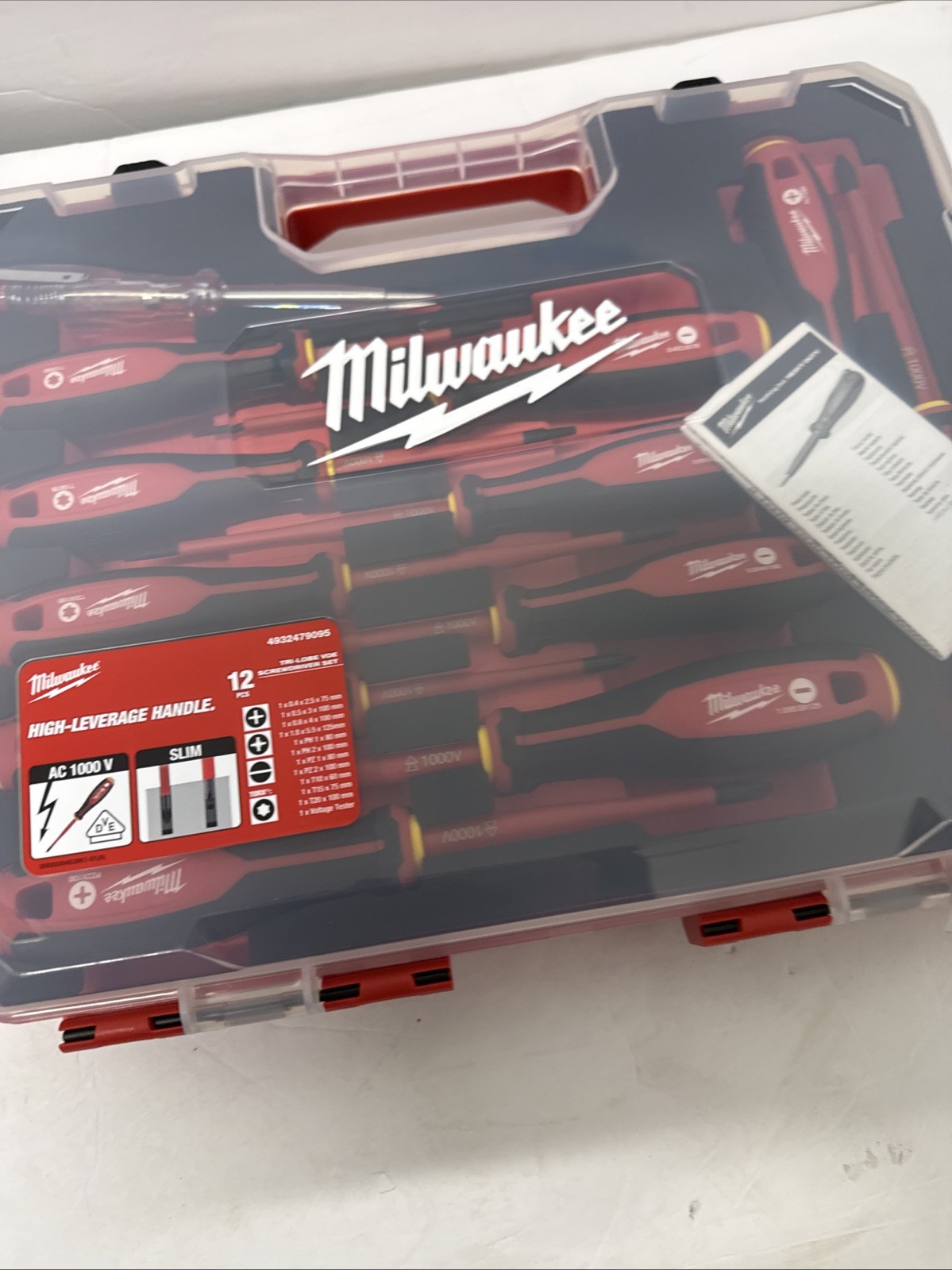 Milwaukee Tri-Lobe VDE Screwdriver 12pc Set VDE Tested To 10,000v gallery