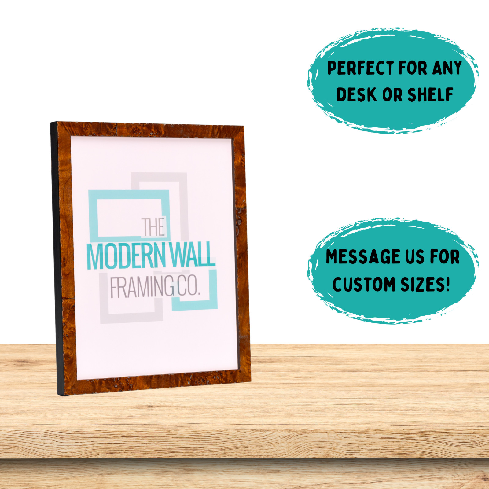Traditional Easel Back Stand for Picture Frames | Desk/Tabletop/Shelf Display gallery