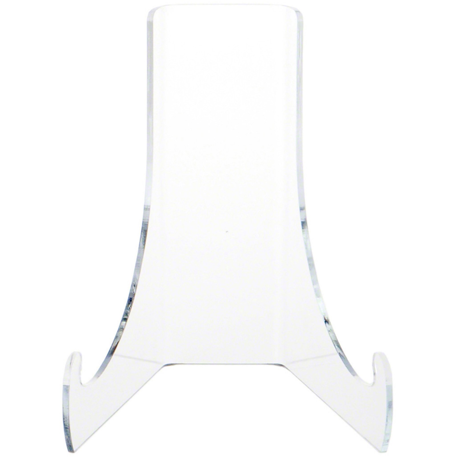Plymor Clear Acrylic Flat Back Easel w/ Deep Support Ledges, 6"H x 5.125"W x 5"D gallery