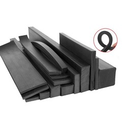 Black Solid Rubber Square/Flat Strip Sealing Strip Nitrile NBR Various sizes