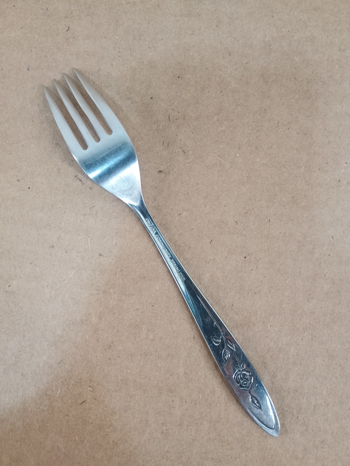Oneida Community Stainless MY ROSE Dinner Fork 7 1/4" Flatware Replacement gallery