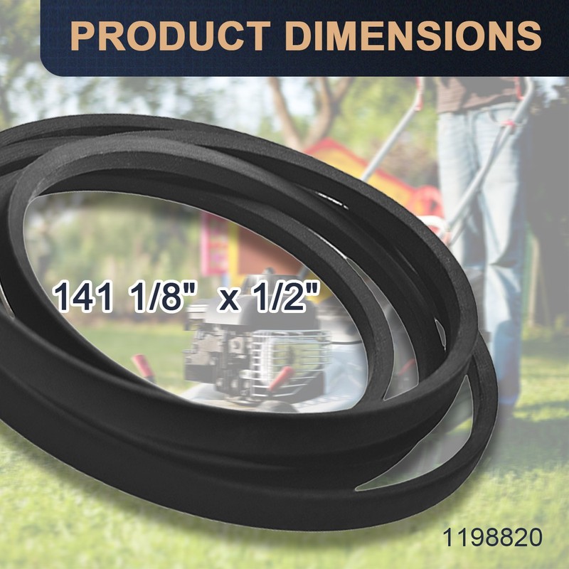 1/2" x 141" Deck Belt For Toro TimeCutter 119-8820 1198820 SS5000 Lawn Mower gallery