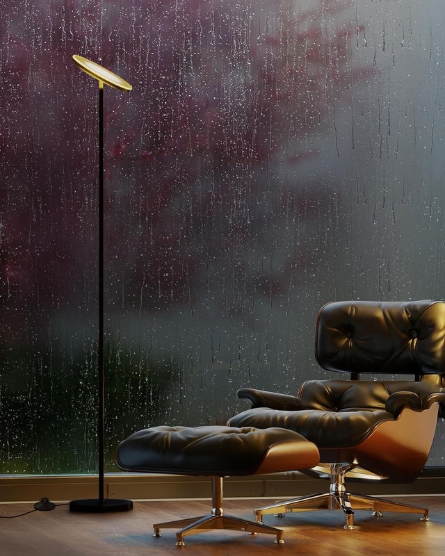 LED Floor Lamp – Super Bright Torchiere with Remote & Foot Switch, Stepless Dimm gallery