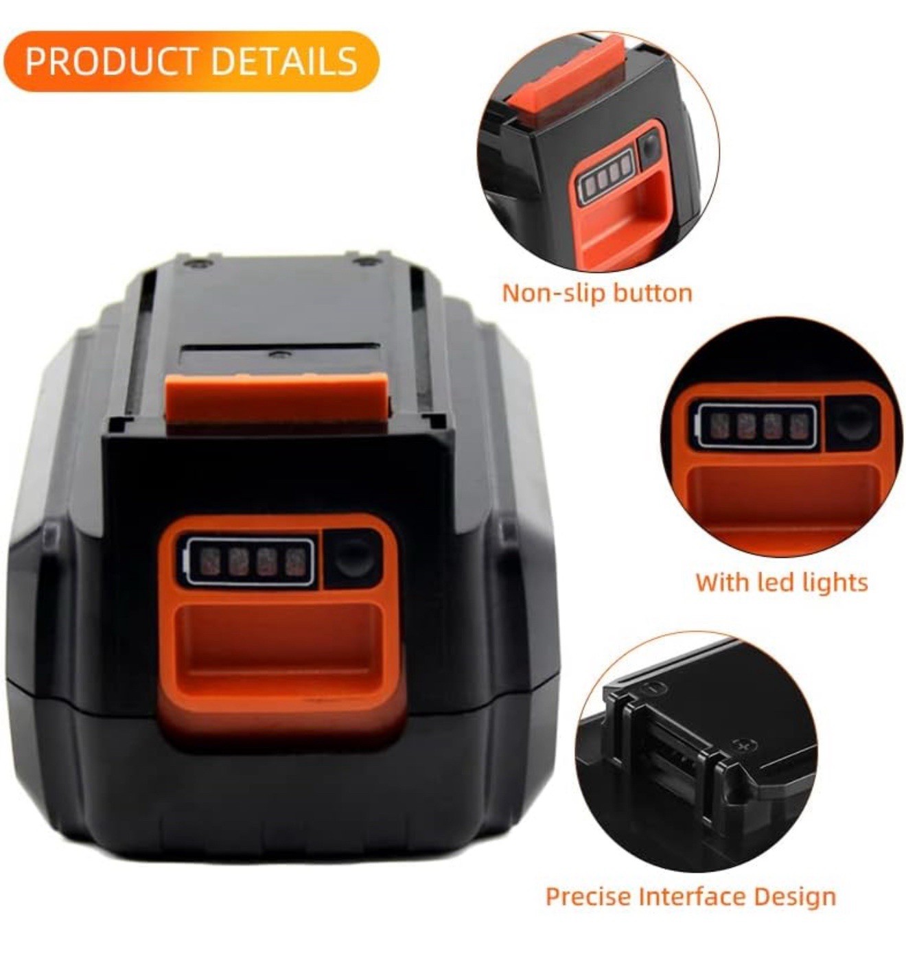 36 Volt For Black & Decker 36V 4.0Ah Max Lithium Battery LBX2040 LBXR36 LSW36 gallery