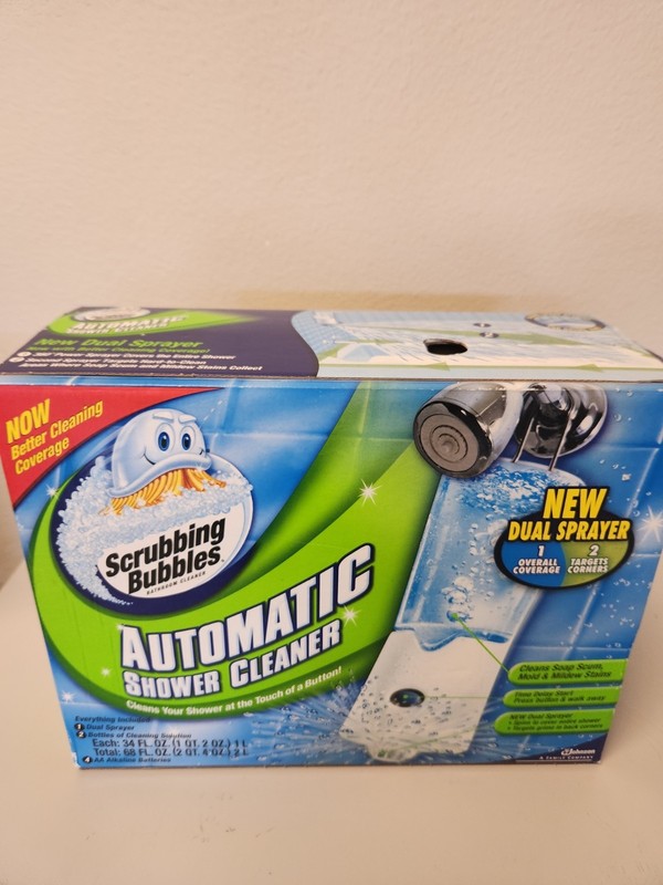 Scrubbing Bubbles Automatic Shower Cleaner Dual Kit with 2 Refills NEW SEALED! gallery