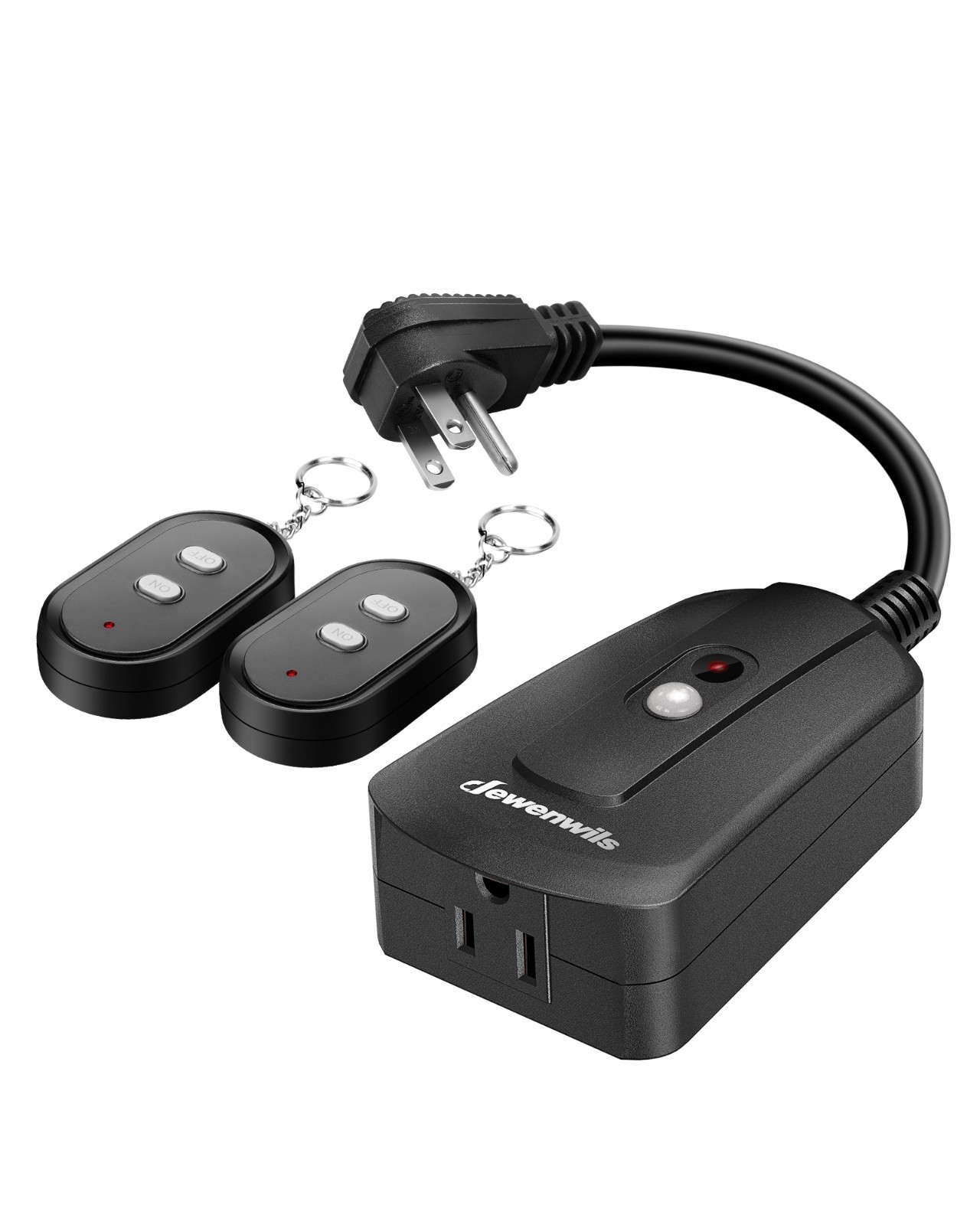 DEWENWILS Remote Control Outlet 15A Outdoor Waterproof with 2 Remotes 100ft gallery