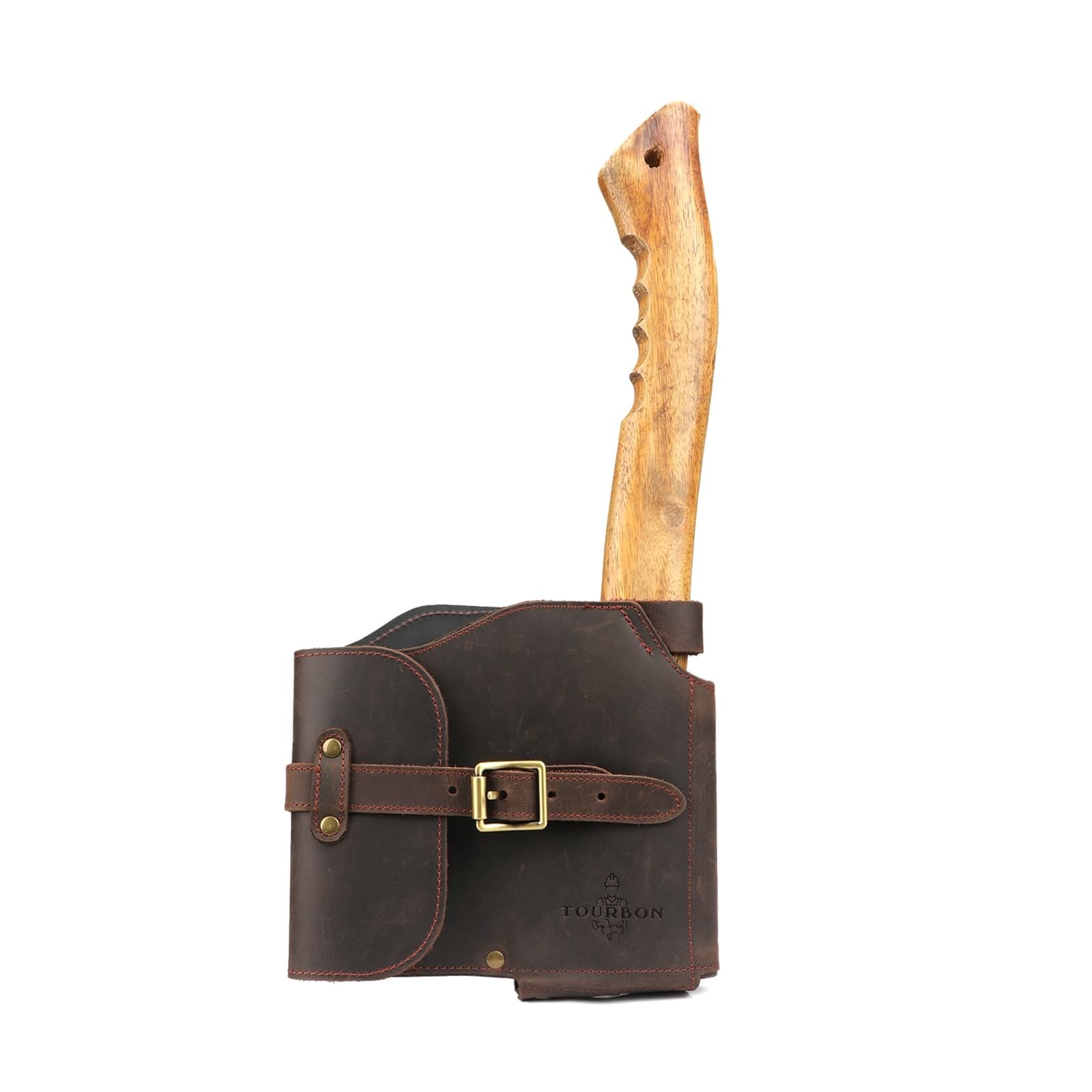 Tourbon Outdoor Loggers Felling Axe Sheath Leather Hatchet Head Cover Protect... gallery