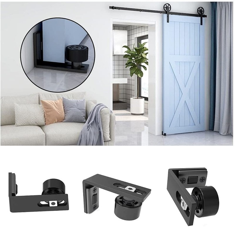 Adjustable Wall Mount Floor Guide Sliding Barn Door Hardware for Sliding Door gallery