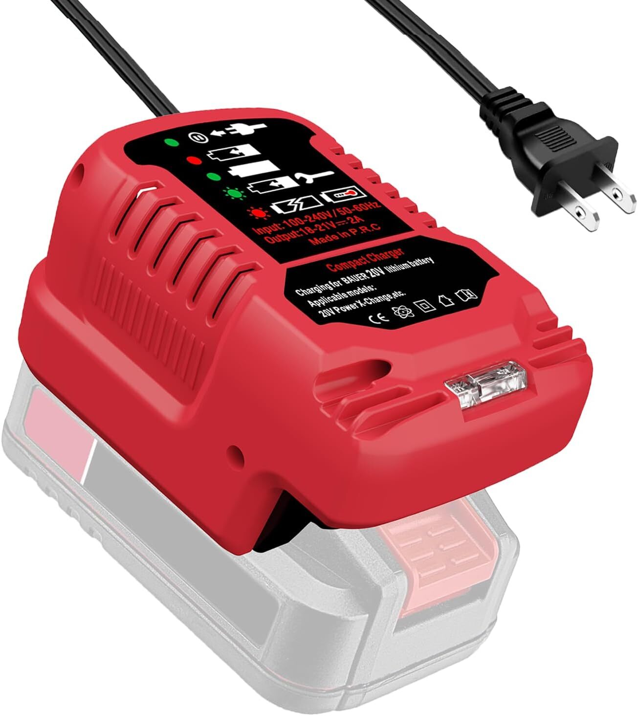 Car Charger for Bauer 20V Battery Charger with LED Indicator Charger Station gallery