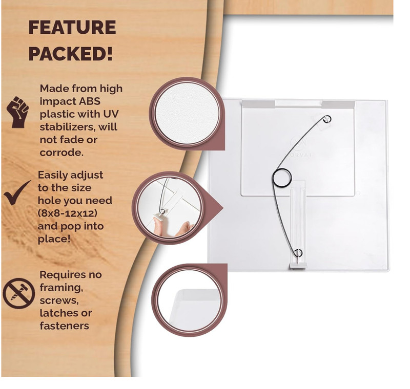 4 Pack Morvat 12x12 Adjustable Spring Access Panel for Drywall & Ceiling gallery