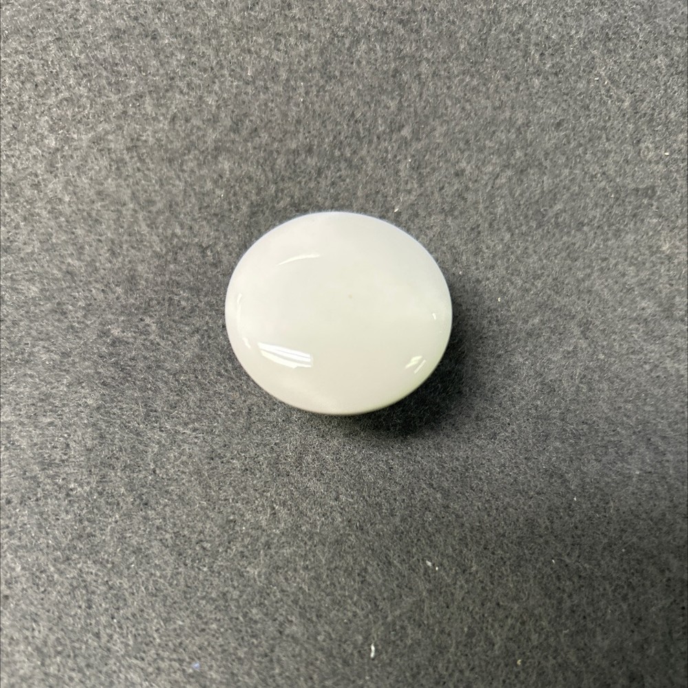 1-1/4" Round Ceramic Knob White