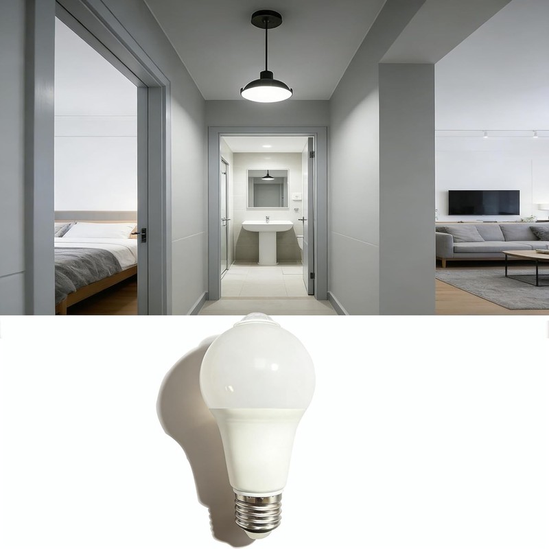 Energy Saving 9W Motion Sensor Light Bulb, 60W Equivalent, 900LM Daylight White gallery