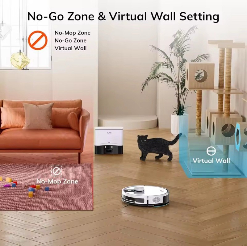Self Empty Robot Vacuum Mop LiDAR Smart Mapping WiFi App Alexa Cleaner gallery