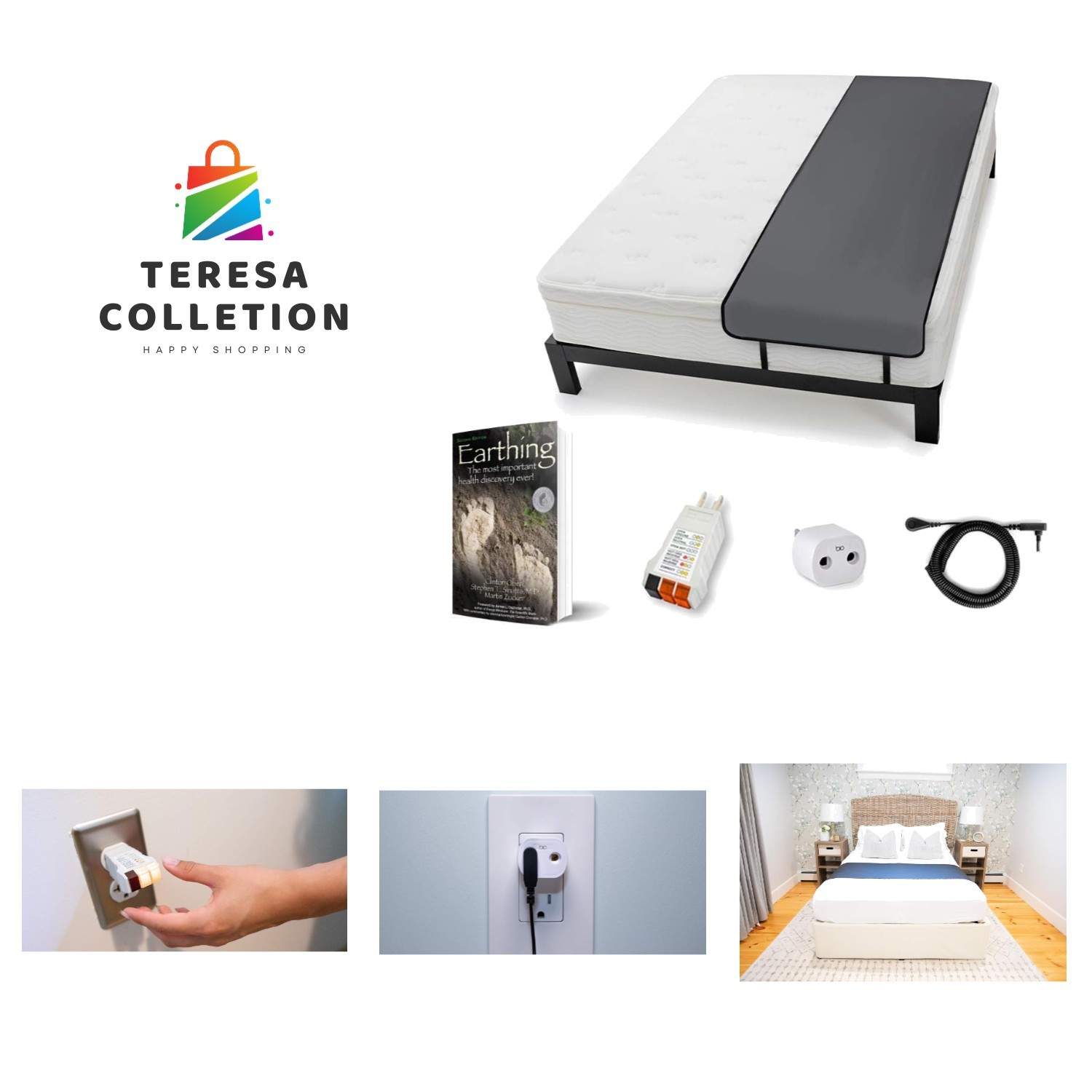Elite Sleep Mat Kit, Clint Ober's Products, Grounding Mat for Any Size Bed gallery